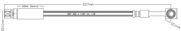 JBH1054 JURATEK Тормозной шланг (фото 1)