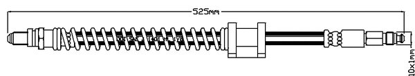 JBH1080 JURATEK Тормозной шланг (фото 1)