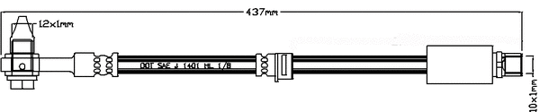 JBH1131 JURATEK Тормозной шланг (фото 1)