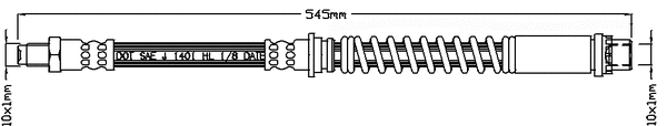 JBH1223 JURATEK Тормозной шланг (фото 1)