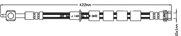 JBH1252L JURATEK Тормозной шланг (фото 1)