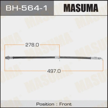 BH-564-1 MASUMA Тормозной шланг (фото 1)