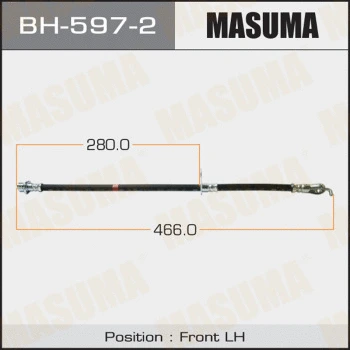 BH-597-2 MASUMA Тормозной шланг (фото 1)