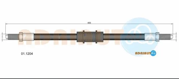 01.1204 ADRIAUTO Тормозной шланг (фото 1)