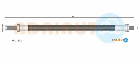 01.1212 ADRIAUTO Тормозной шланг (фото 1)