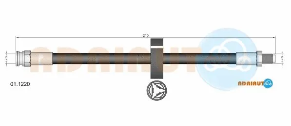 01.1220 ADRIAUTO Тормозной шланг (фото 1)