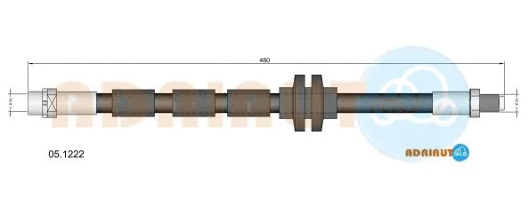 05.1222 ADRIAUTO Тормозной шланг (фото 1)