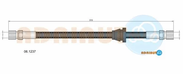 06.1237 ADRIAUTO Тормозной шланг (фото 1)