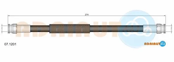 07.1201 ADRIAUTO Тормозной шланг (фото 1)
