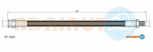 07.1203 ADRIAUTO Тормозной шланг (фото 1)