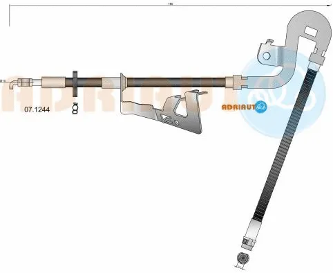 07.1244 ADRIAUTO Тормозной шланг (фото 1)