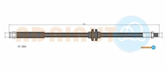 07.1263 ADRIAUTO Тормозной шланг (фото 1)