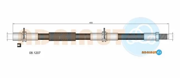 08.1207 ADRIAUTO Тормозной шланг (фото 1)