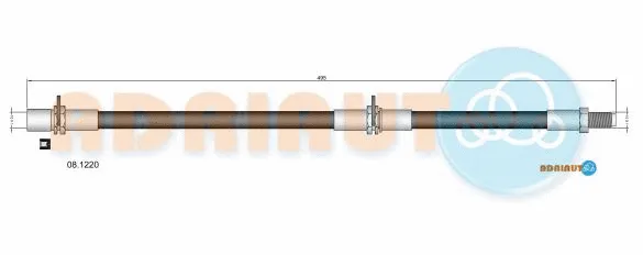 08.1220 ADRIAUTO Тормозной шланг (фото 1)