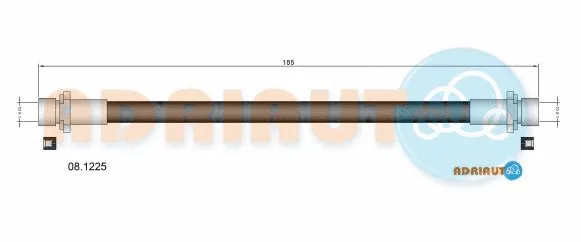 08.1225 ADRIAUTO Тормозной шланг (фото 1)