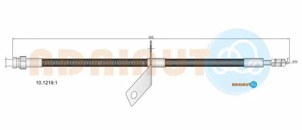 10.1219.1 ADRIAUTO Тормозной шланг (фото 1)
