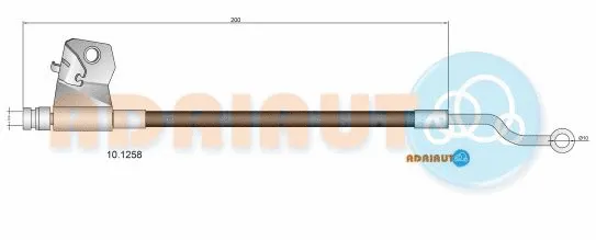 10.1258 ADRIAUTO Тормозной шланг (фото 1)