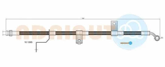 10.1265 ADRIAUTO Тормозной шланг (фото 1)