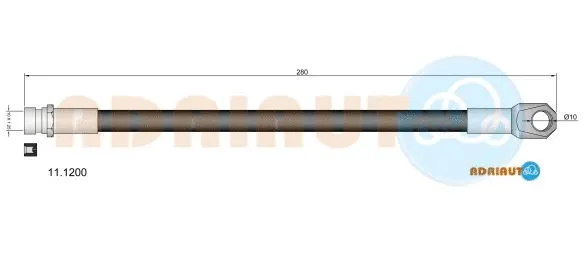 11.1200 ADRIAUTO Тормозной шланг (фото 1)