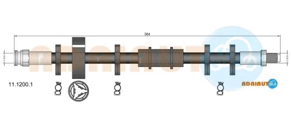 11.1200.1 ADRIAUTO Тормозной шланг (фото 1)