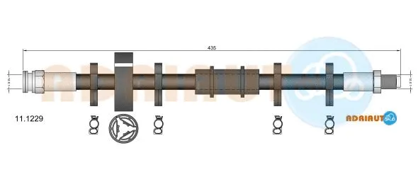 11.1229 ADRIAUTO Тормозной шланг (фото 1)