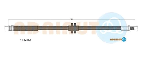 11.1231.1 ADRIAUTO Тормозной шланг (фото 1)