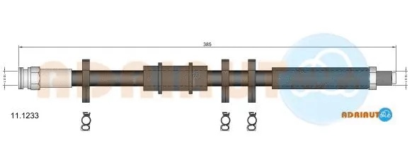 11.1233 ADRIAUTO Тормозной шланг (фото 1)