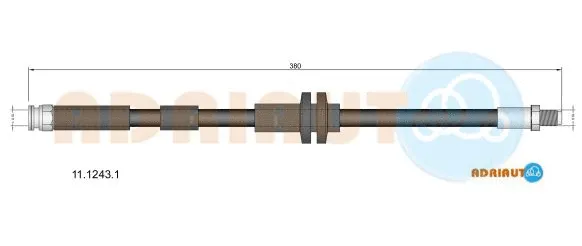 11.1243.1 ADRIAUTO Тормозной шланг (фото 1)