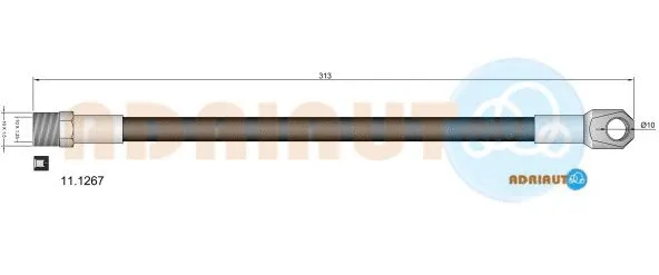 11.1267 ADRIAUTO Тормозной шланг (фото 1)