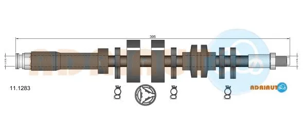 11.1283 ADRIAUTO Тормозной шланг (фото 1)