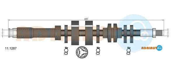 11.1287 ADRIAUTO Тормозной шланг (фото 1)