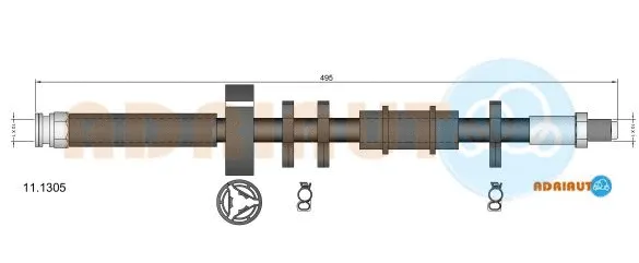 11.1305 ADRIAUTO Тормозной шланг (фото 1)