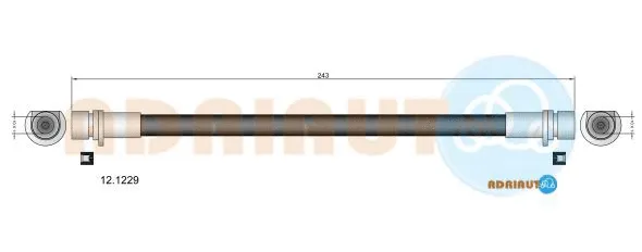 12.1229 ADRIAUTO Тормозной шланг (фото 1)