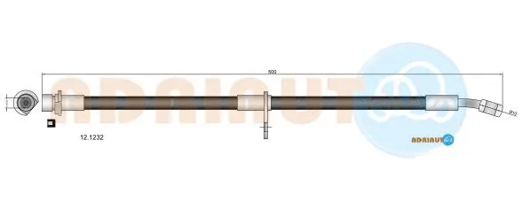 12.1232 ADRIAUTO Тормозной шланг (фото 1)