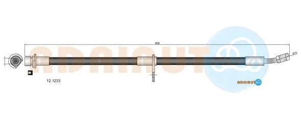 12.1233 ADRIAUTO Тормозной шланг (фото 1)