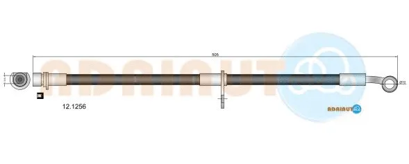 12.1256 ADRIAUTO Тормозной шланг (фото 1)
