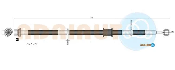 12.1276 ADRIAUTO Тормозной шланг (фото 1)