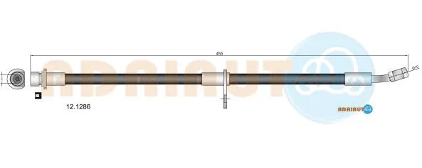 12.1286 ADRIAUTO Тормозной шланг (фото 1)