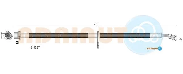 12.1287 ADRIAUTO Тормозной шланг (фото 1)