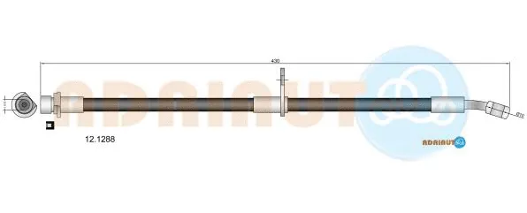 12.1288 ADRIAUTO Тормозной шланг (фото 1)