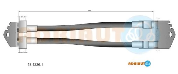 13.1226.1 ADRIAUTO Тормозной шланг (фото 1)