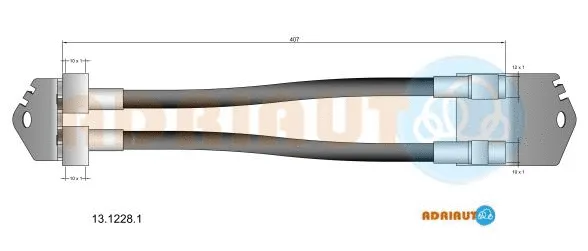 13.1228.1 ADRIAUTO Тормозной шланг (фото 1)