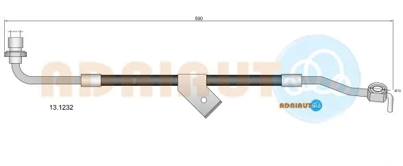 13.1232 ADRIAUTO Тормозной шланг (фото 1)