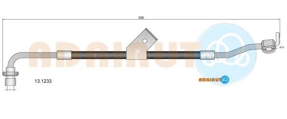 13.1233 ADRIAUTO Тормозной шланг (фото 1)