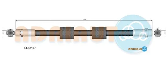 13.1241.1 ADRIAUTO Тормозной шланг (фото 1)