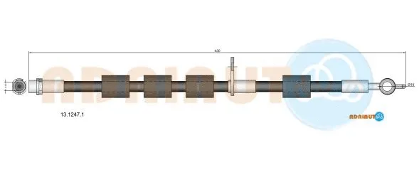 13.1247.1 ADRIAUTO Тормозной шланг (фото 1)