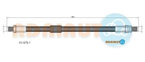 13.1272.1 ADRIAUTO Тормозной шланг (фото 1)