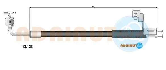 13.1281 ADRIAUTO Тормозной шланг (фото 1)