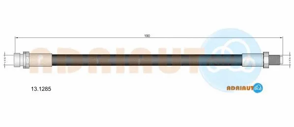 13.1285 ADRIAUTO Тормозной шланг (фото 1)