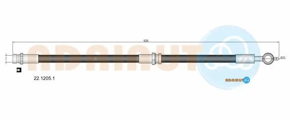 22.1205.1 ADRIAUTO Тормозной шланг (фото 1)